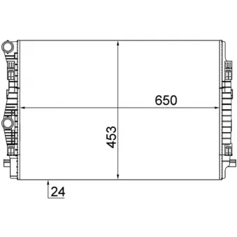 Radiateur, refroidissement du moteur MAHLE CR 2055 001S