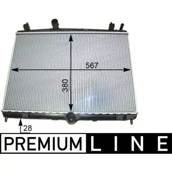 Radiateur, refroidissement du moteur MAHLE CR 2113 000P