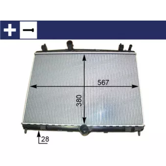 Radiateur, refroidissement du moteur MAHLE CR 2113 000S