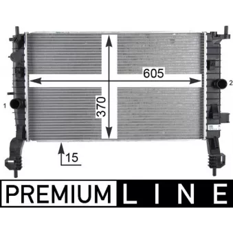 Radiateur, refroidissement du moteur MAHLE CR 2119 000P