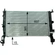 Radiateur, refroidissement du moteur MAHLE CR 2120 000P - Visuel 3