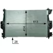 Radiateur, refroidissement du moteur MAHLE CR 2121 000P - Visuel 2