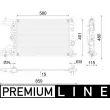 Radiateur, refroidissement du moteur MAHLE CR 2122 000P - Visuel 1