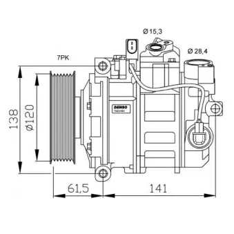 Compresseur, climatisation NRF 32777G
