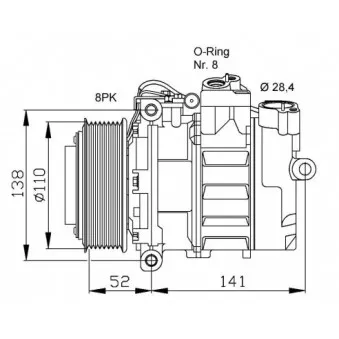 Compresseur, climatisation NRF 32778G