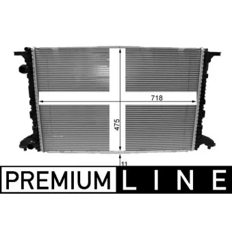 Radiateur, refroidissement du moteur MAHLE CR 2177 000P