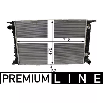 Radiateur, refroidissement du moteur MAHLE CR 2178 000P