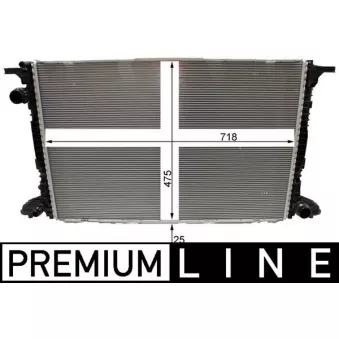 Radiateur, refroidissement du moteur MAHLE CR 2180 000P