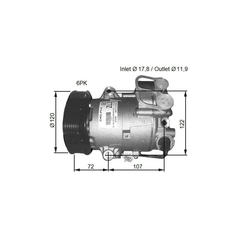 Compresseur, climatisation NRF 32782G