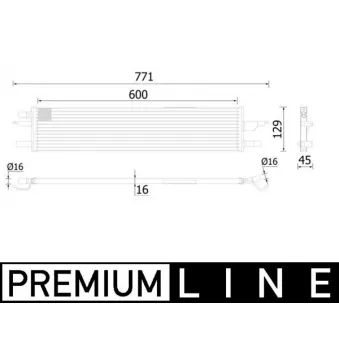 Radiateur, refroidissement du moteur MAHLE CR 2197 000P