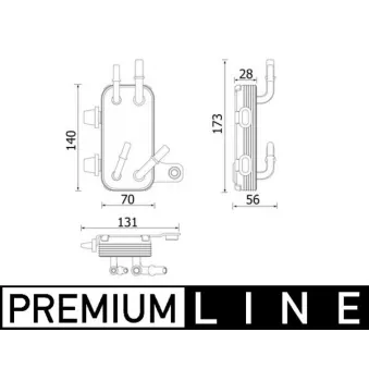 Radiateur, refroidissement du moteur MAHLE CR 2200 000P