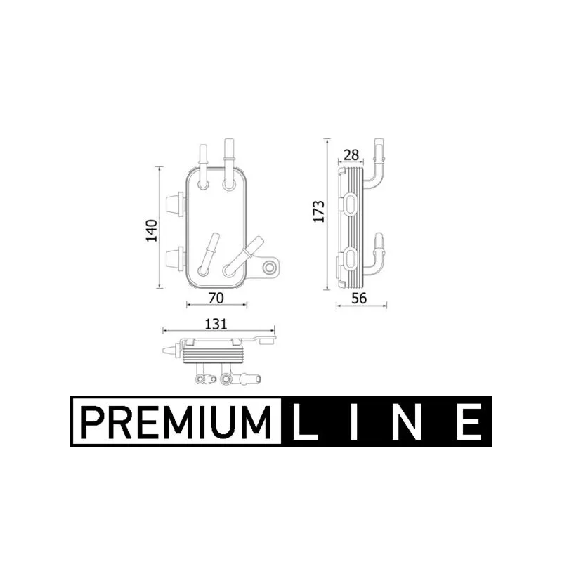 Radiateur, refroidissement du moteur MAHLE CR 2200 000P