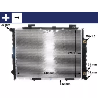 Radiateur, refroidissement du moteur MAHLE CR 2204 001S