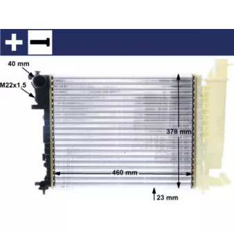 Radiateur, refroidissement du moteur MAHLE CR 2205 000S