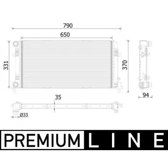 Radiateur, refroidissement du moteur MAHLE