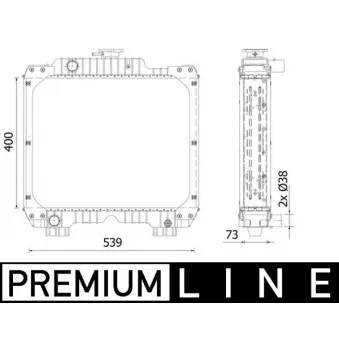 Radiateur, refroidissement du moteur MAHLE