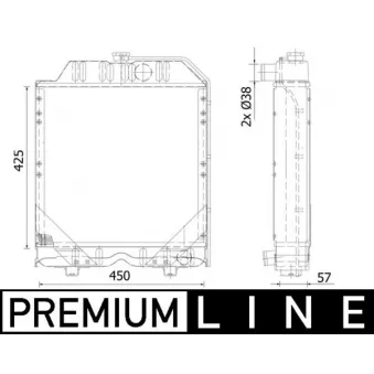 Radiateur, refroidissement du moteur MAHLE CR 2291 000P