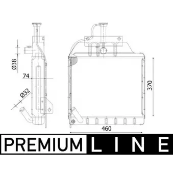 Radiateur, refroidissement du moteur MAHLE CR 2302 000P