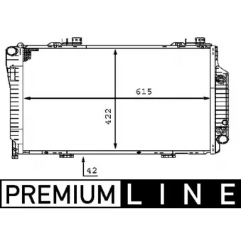 Radiateur, refroidissement du moteur MAHLE CR 231 000P