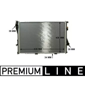 Radiateur, refroidissement du moteur MAHLE CR 242 000P