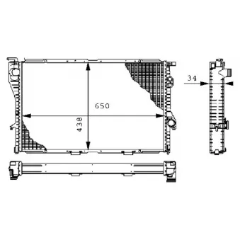 Radiateur, refroidissement du moteur MAHLE CR 242 000S