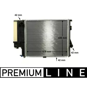Radiateur, refroidissement du moteur MAHLE CR 244 000P