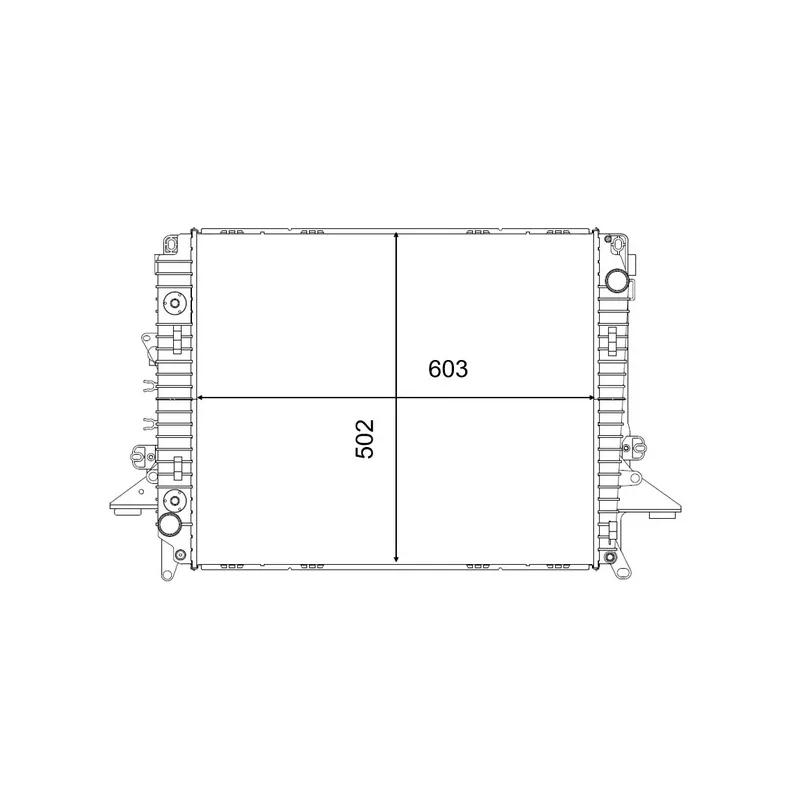 Radiateur, refroidissement du moteur MAHLE CR 2577 000S