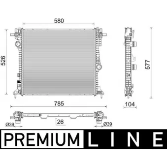 Radiateur, refroidissement du moteur MAHLE