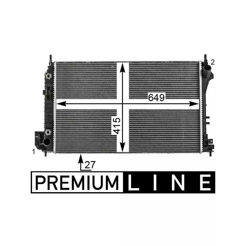 Radiateur, refroidissement du moteur MAHLE CR 26 000P