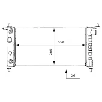 Radiateur, refroidissement du moteur MAHLE CR 269 000S