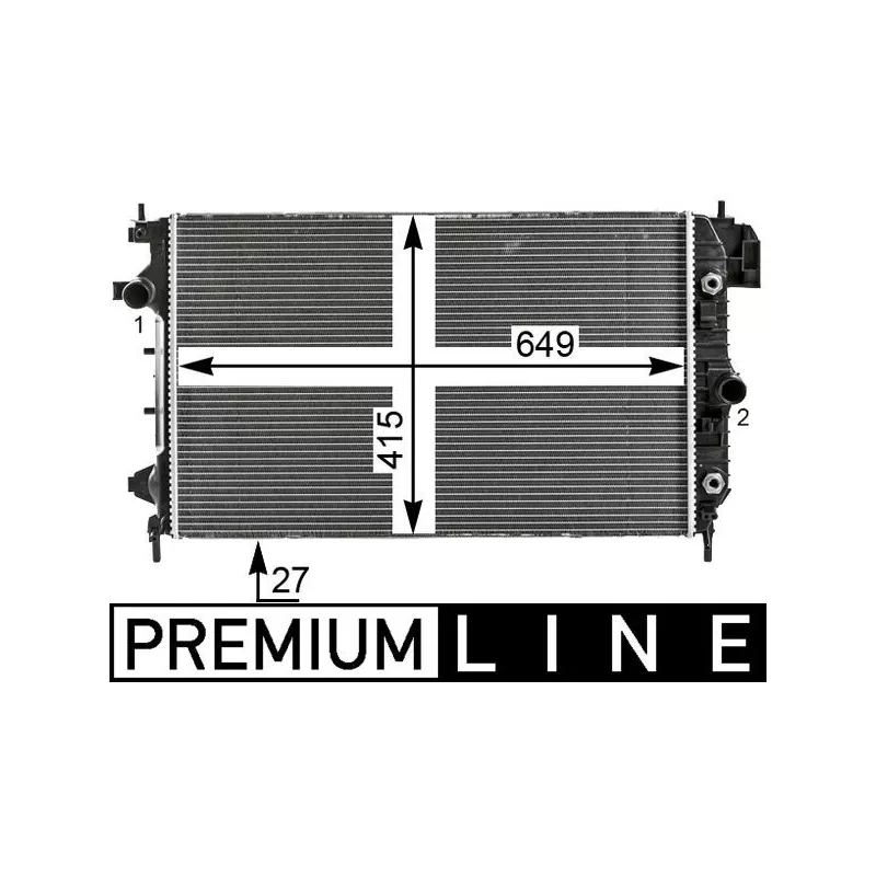 Radiateur, refroidissement du moteur MAHLE CR 27 000P