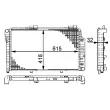 Radiateur, refroidissement du moteur MAHLE CR 270 000P - Visuel 2