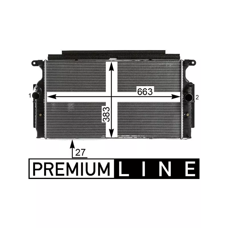 Radiateur, refroidissement du moteur MAHLE CR 28 000P