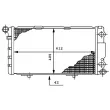 Radiateur, refroidissement du moteur MAHLE CR 282 000P - Visuel 2