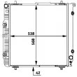 Radiateur, refroidissement du moteur MAHLE CR 285 000P - Visuel 2