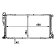 Radiateur, refroidissement du moteur MAHLE CR 288 000P - Visuel 2