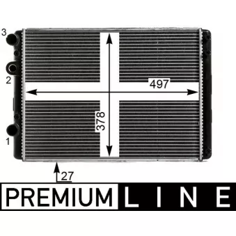 Radiateur, refroidissement du moteur MAHLE CR 29 000P