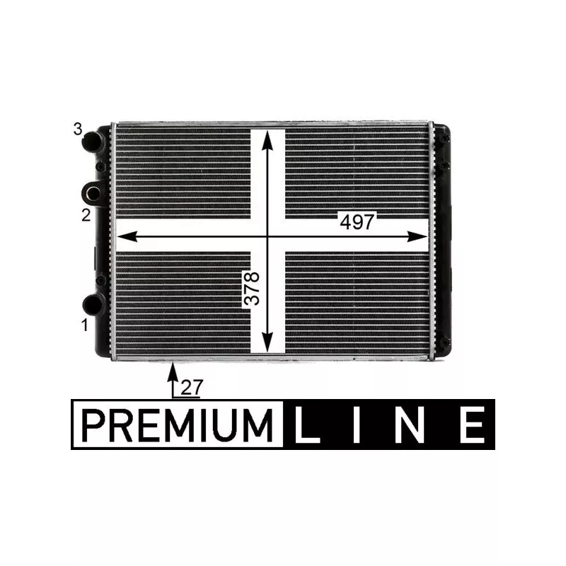 Radiateur, refroidissement du moteur MAHLE CR 29 000P