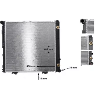 Radiateur, refroidissement du moteur MAHLE CR 291 000S