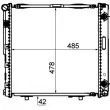 Radiateur, refroidissement du moteur MAHLE CR 292 000P - Visuel 2