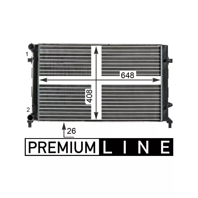 Radiateur, refroidissement du moteur MAHLE CR 30 000P