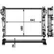 Radiateur, refroidissement du moteur MAHLE CR 304 000P - Visuel 2