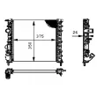 Radiateur, refroidissement du moteur MAHLE CR 308 000P - Visuel 2