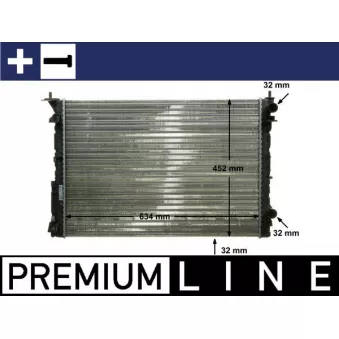 Radiateur, refroidissement du moteur MAHLE CR 311 000P