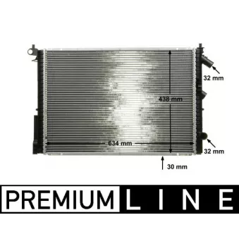 Radiateur, refroidissement du moteur MAHLE CR 312 000P