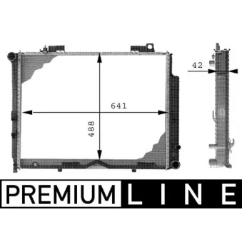 Radiateur, refroidissement du moteur MAHLE CR 317 000P