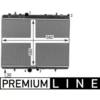 Radiateur, refroidissement du moteur MAHLE CR 32 000P