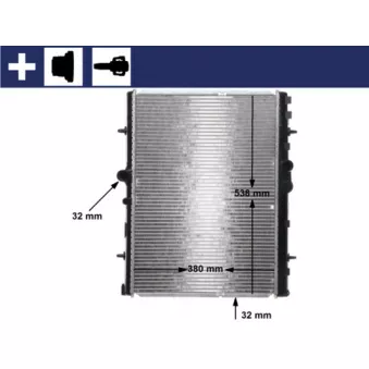 Radiateur, refroidissement du moteur MAHLE CR 32 000S