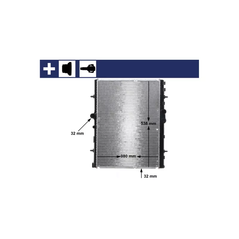 Radiateur, refroidissement du moteur MAHLE CR 32 000S