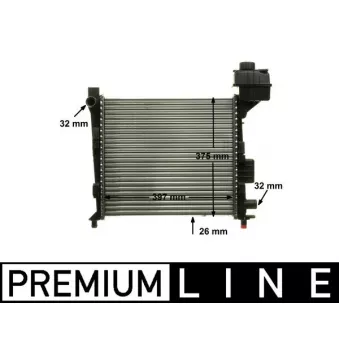 Radiateur, refroidissement du moteur MAHLE CR 322 000P